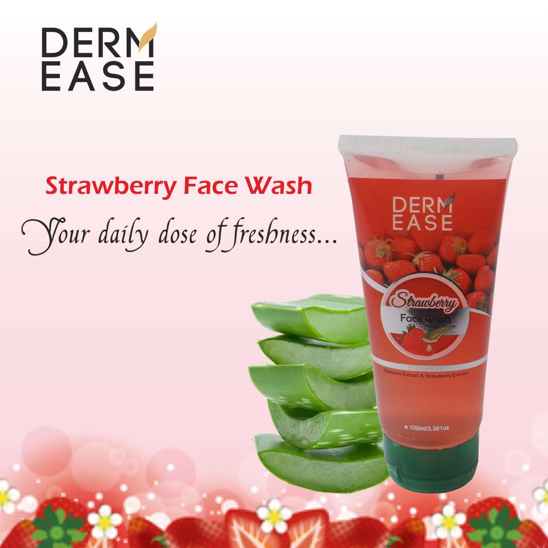 DERM EASE Strawberry Face Wash